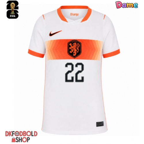 Holland Denzel Dumfries #22 Udebanetrøje Dame VM 2026 Kort ærmer